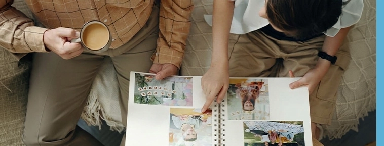 Spirálos fotóalbum